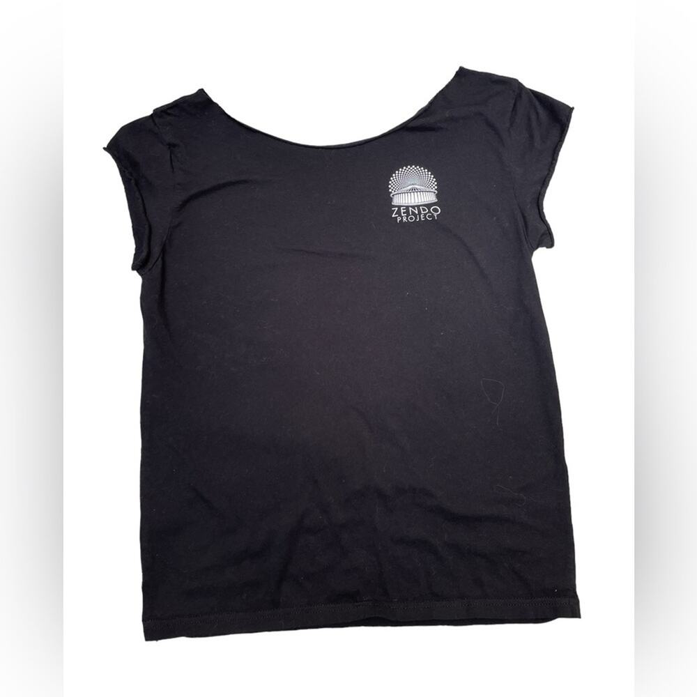 Burning Man 2019 Zendo Project Build Crew black cut up tee size large